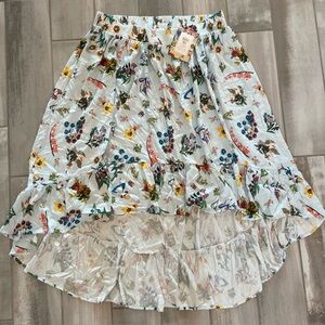 NWT Disney Her Universe Alice In Wonderland Womens XXL High-Low Skirt Cosplay